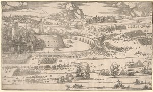 Belagerung einer Festung: Rechter Teil von Albrecht Dürer