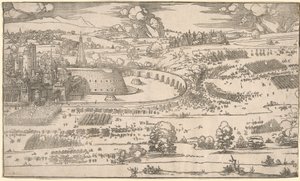 Belagerung einer Festung: Rechter Teil von Albrecht Dürer