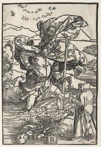 Der heilige Christophorus mit den Vögeln von Albrecht Dürer