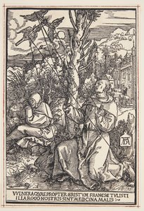 Der heilige Franziskus empfängt die Stigmata von Albrecht Dürer