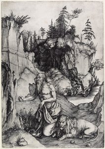 Der heilige Hieronymus in der Buße, ca. 1497 von Albrecht Dürer