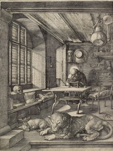 St. Hieronymus in seinem Arbeitszimmer, 1514 von Albrecht Dürer