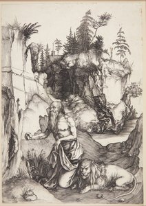 Der heilige Hieronymus als Büßer in der Wildnis von Albrecht Dürer
