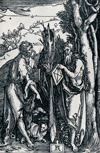 St. Johannes der Täufer und St. Onuphrius, 1504, 1906 von Albrecht Dürer