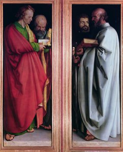 St. Johannes mit St. Peter und St. Paul mit St. Markus von Albrecht Dürer