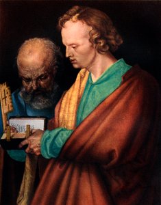 St. Johannes mit St. Peter, (Detail), 1526, 1936 von Albrecht Dürer