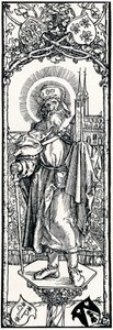 St. Sebaldus auf einem Kapitell, 1906 von Albrecht Dürer