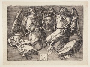 Schweißtuch von zwei Engeln gezeigt von Albrecht Dürer