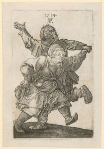 Tanzendes Bauernpaar von Albrecht Dürer