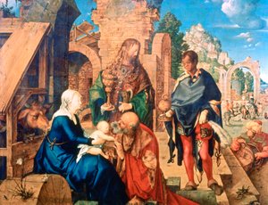 Die Anbetung der Könige, 1504 von Albrecht Dürer
