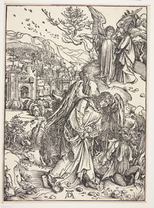 Der Engel zeigt St. Johannes das neue Jerusalem von Albrecht Dürer