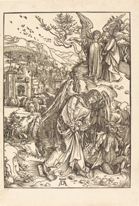 Der Engel mit dem Schlüssel zum Abgrund von Albrecht Dürer