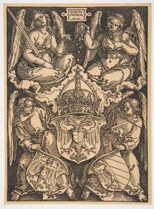 Die Waffen des Heiligen Römischen Reiches und der Stadt Nürnberg von Albrecht Dürer