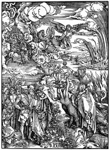 Die babylonische Hure, 1498 von Albrecht Dürer