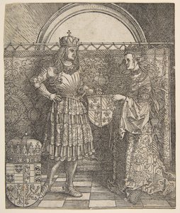 Die Verlobung von Maria von Burgund aus dem Triumphbogen von Kaiser Maximilian I., 1515