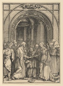Die Verlobung der Jungfrau, aus Das Leben der Jungfrau von Albrecht Dürer