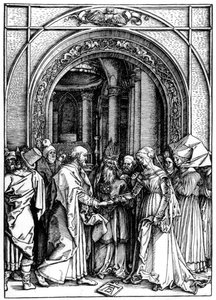 Die Verlobung der Jungfrau, aus Das Leben der Jungfrau, ca. 1504