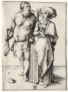 Der Koch und seine Frau, wahrscheinlich 1497 von Albrecht Dürer