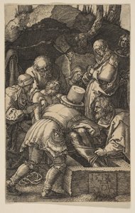 Die Grablegung, aus Die Passion, 1512 von Albrecht Dürer