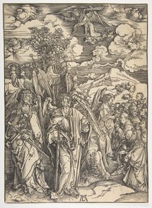 Die vier Engel, die die Winde halten, aus Die Apokalypse, deutsche Ausgabe, 1498, ca. 1498 von Albrecht Dürer