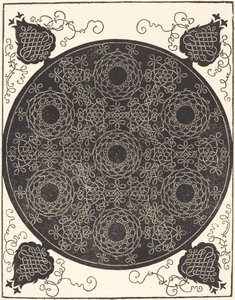 Der vierte Knoten, der sieben kreisförmige Knoten mit schwarzen Zentren kombiniert