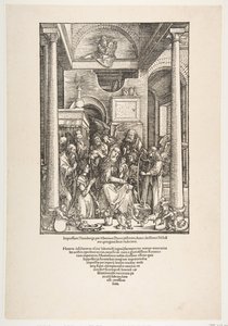 Die Verherrlichung der Jungfrau, aus Das Leben der Jungfrau, Lateinische Ausgabe, 1511, 1511 von Albrecht Dürer