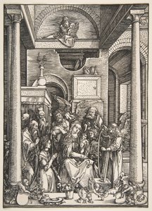 Die Verherrlichung der Jungfrau, aus Das Leben der Jungfrau (ca. 1502) von Albrecht Dürer