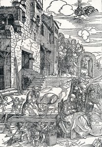 Die Heilige Familie in Ägypten, um 1501-1502, 1906 von Albrecht Dürer