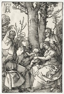 Die Heilige Familie mit Joachim und Anna, 1511 von Albrecht Dürer