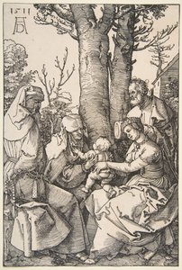 Die Heilige Familie mit St. Joachim und St. Anna, 1511 von Albrecht Dürer