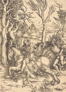 Der Ritter zu Pferd und der Landsknecht, ca. 1496-1497