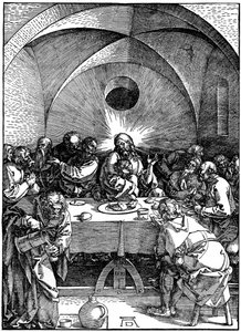 Das letzte Abendmahl aus der Serie Große Passion, um 1510, 1936 von Albrecht Dürer