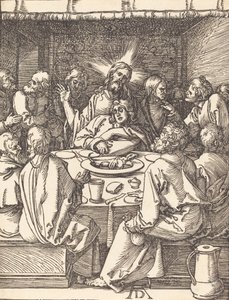 Das letzte Abendmahl, wahrscheinlich um 1509-1510 von Albrecht Dürer