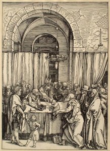 Das Leben der Jungfrau: Joachims Opfer wird abgelehnt von Albrecht Dürer