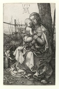 Die Madonna sitzt nahe dem Baum von Albrecht Dürer