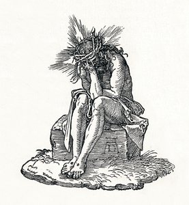 Der Mann der Schmerzen. Titelseite zur Kleinen Passion, um 1511, 1906 von Albrecht Dürer