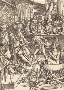 Das Martyrium des Heiligen Johannes, wahrscheinlich ca. 1496-1498