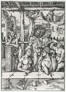 Das Männerbad, um 1496-1497 von Albrecht Dürer