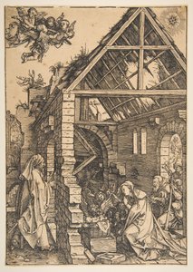 Die Geburt Christi, aus Das Leben der Jungfrau, 1502-3 von Albrecht Dürer