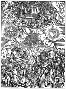 Die Öffnung des fünften und sechsten Siegels, 1498, 1936 von Albrecht Dürer
