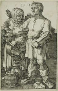 Der Bauer und seine Frau auf dem Markt von Albrecht Dürer