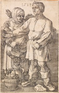 Der Bauer und seine Frau auf dem Markt, 1519 von Albrecht Dürer