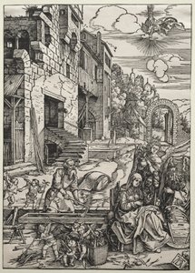 Die Ruhe in Ägypten, um 1501-1502 von Albrecht Dürer