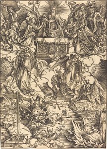 Die sieben Engel mit den Trompeten von Albrecht Dürer