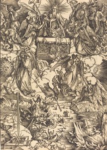 Die sieben Engel mit den Trompeten von Albrecht Dürer