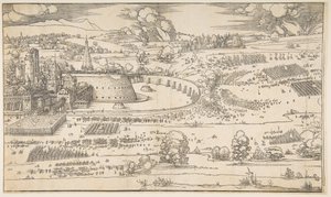Die Belagerung einer Festung von Albrecht Dürer