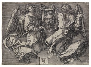 Das Schweißtuch, von zwei Engeln gehalten von Albrecht Dürer