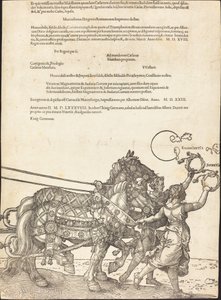 Der Triumphwagen von Maximilian I (Der große Triumphwagen) [Platte 8 von 8]