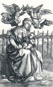 Die Jungfrau und das Kind, gekrönt von zwei Engeln, 1518, 1906