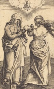 Die Jungfrau und das Kind mit der heiligen Anna, ca. 1500 von Albrecht Dürer